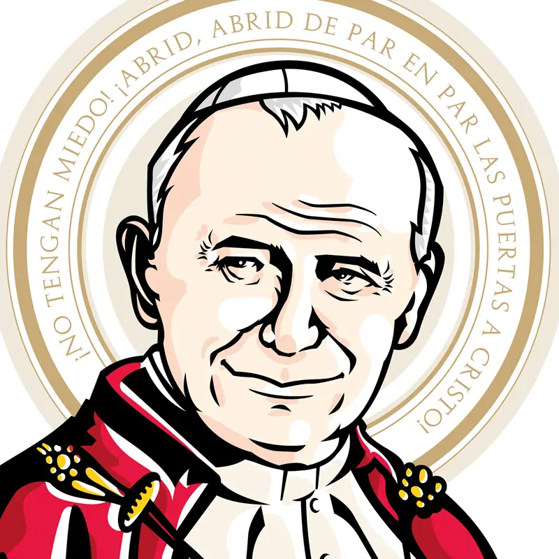 Ilustración del Papa Juan Pablo II